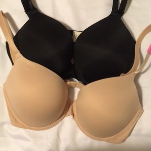 SET of 2: PINK Victoria’s Secret Push-Up Bras 36D